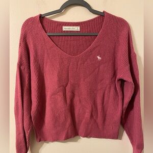 Abercrombie & Fitch Women's Long Sleeve knit top - Pink